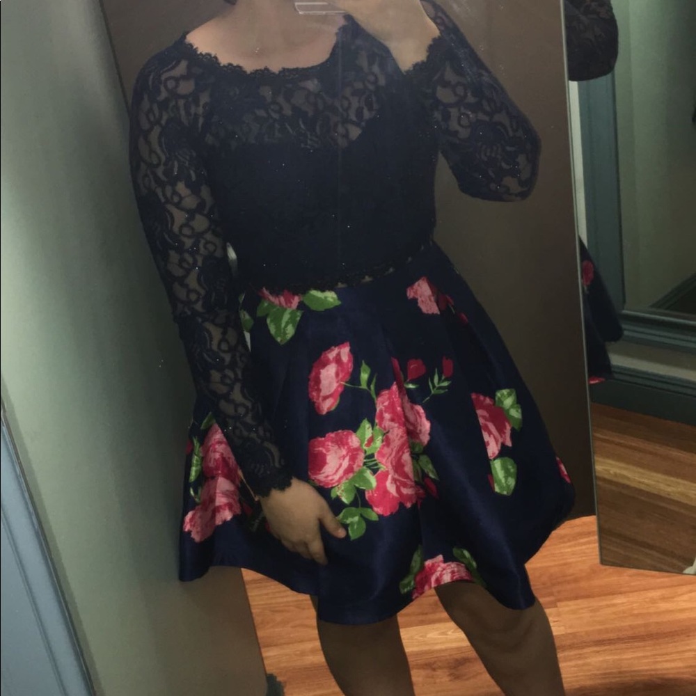 Two-piece formal dress